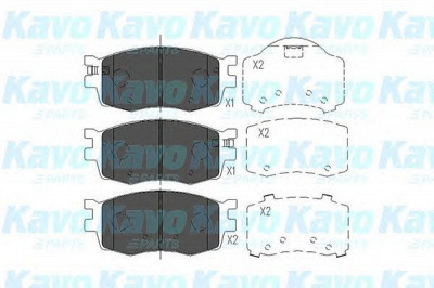 KAVO PARTS kbp3022 -  Комплект тормозных колодок, дисковый тормоз